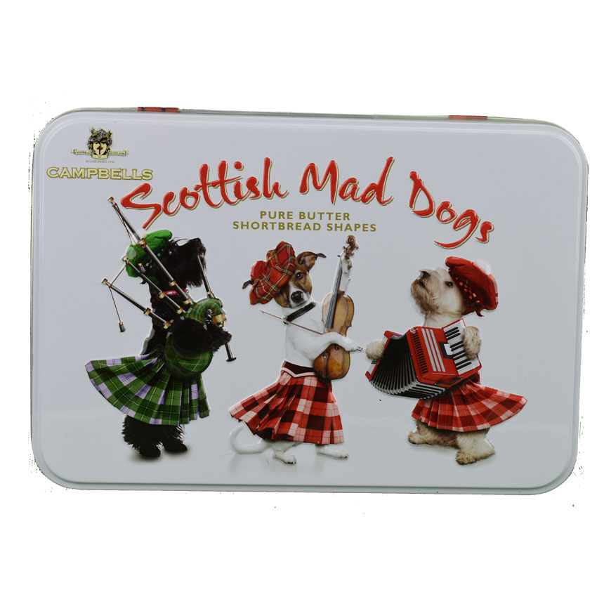 Mad Dogs Shortbread Tin from Campbells