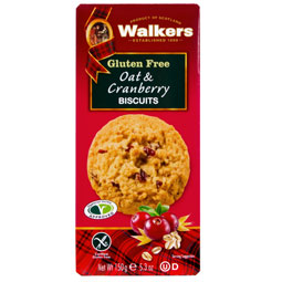 Walkers Gluten Free Oat & Cranberry Cookies