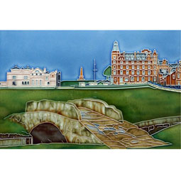 SALE Swilkin Bridge at St Andrews Tile - 12 inches by 8 inches