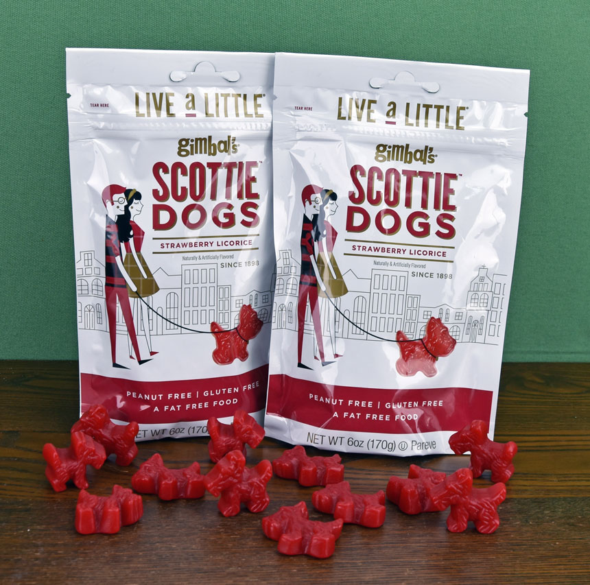 Red Licorice Scottie Dogs - two 6 oz. bags