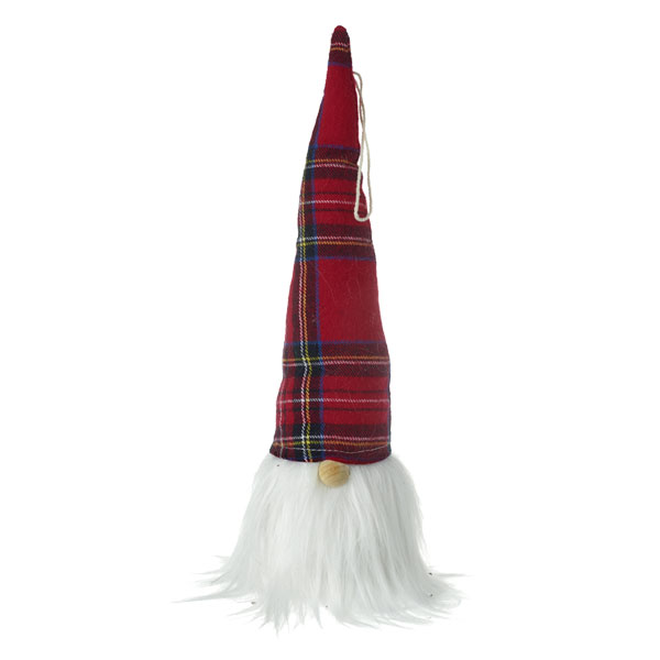 SALE Tall Tartan Hat Gnome 12 Inches tall