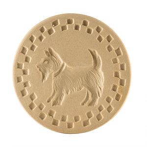 3" Scotty Dog  Cookie Stamp