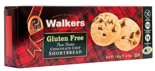 Gluten Free Chocolate Chip Shortbread Rounds from Walkers
