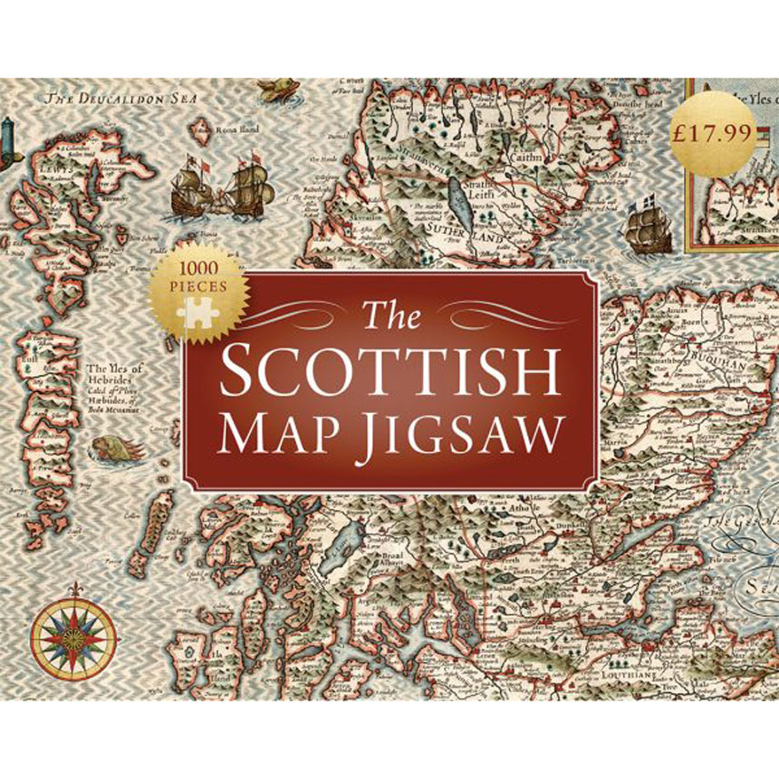 Antique Scotland Map Puzzle