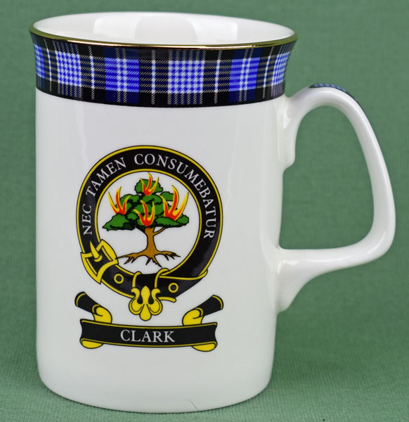 Clark Clan Mug - 8 oz bone china