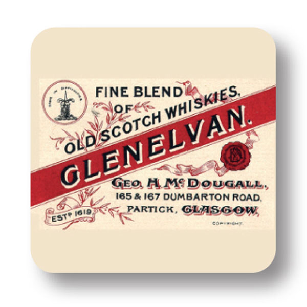 Glenelvan Whisky Label Coaster