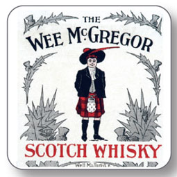 Wee McGregor Whisky Label Coaster