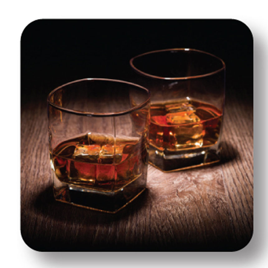 Whisky Glasses Coaster