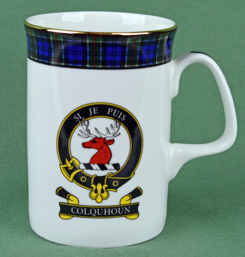 Colquhoun Clan Mug - 8 oz bone china