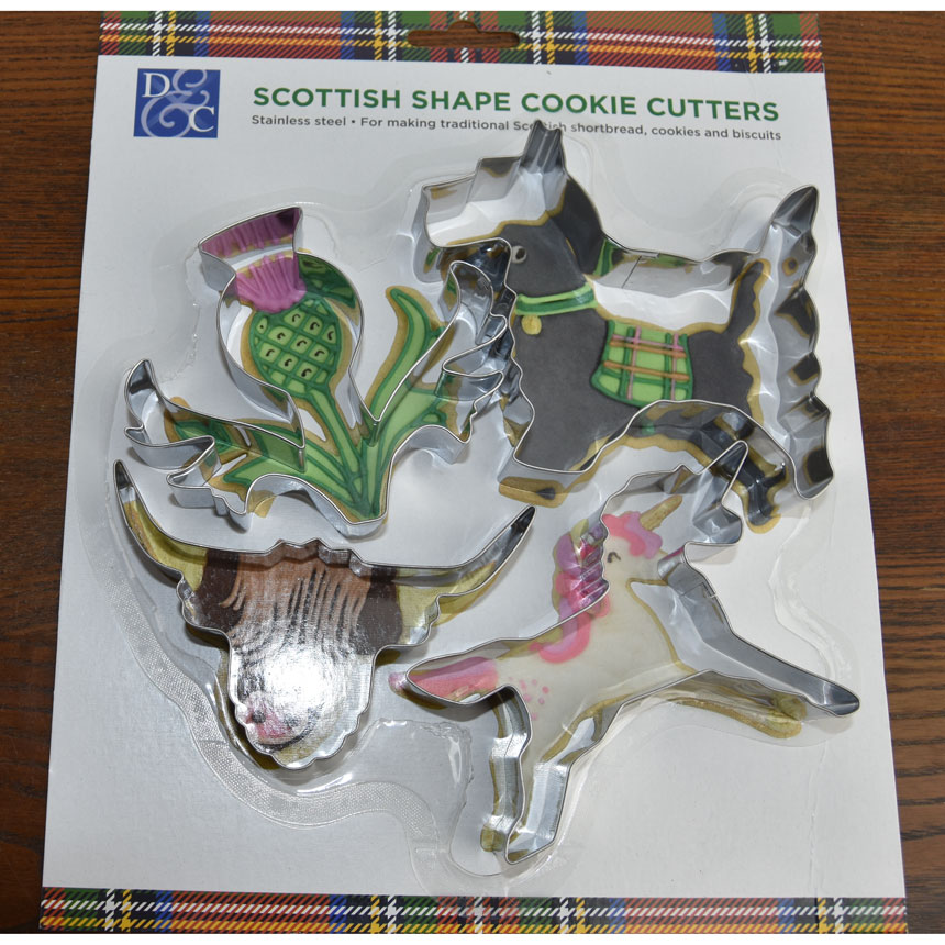 Scottish Cookie Cutter Set -four cutters