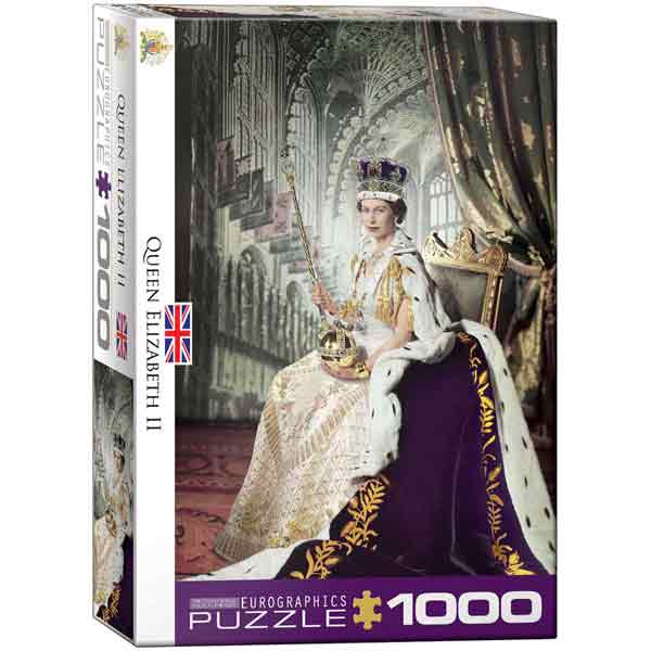SALE Queen Elizabeth Coronation Puzzle - 1000 piece jigsaw