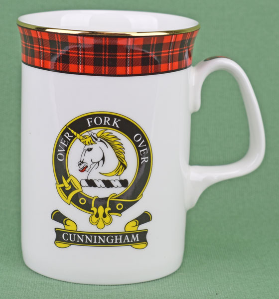 Cunningham Clan Mug - 8 oz bone china