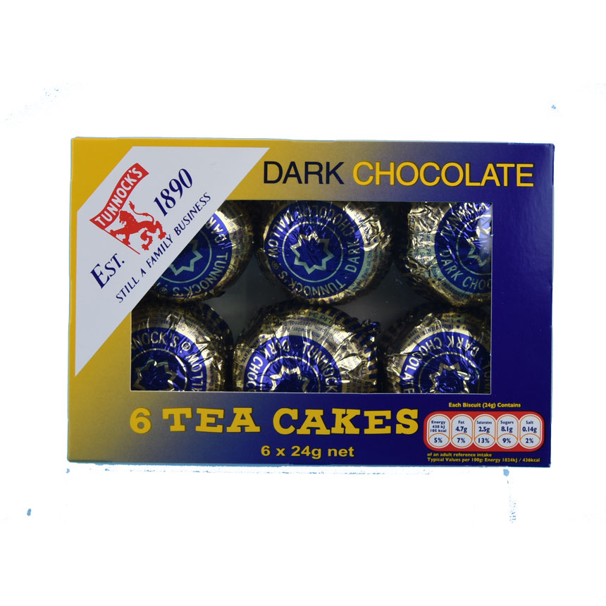 Tunnock's Dark Chocolate Tea Cakes - box of six