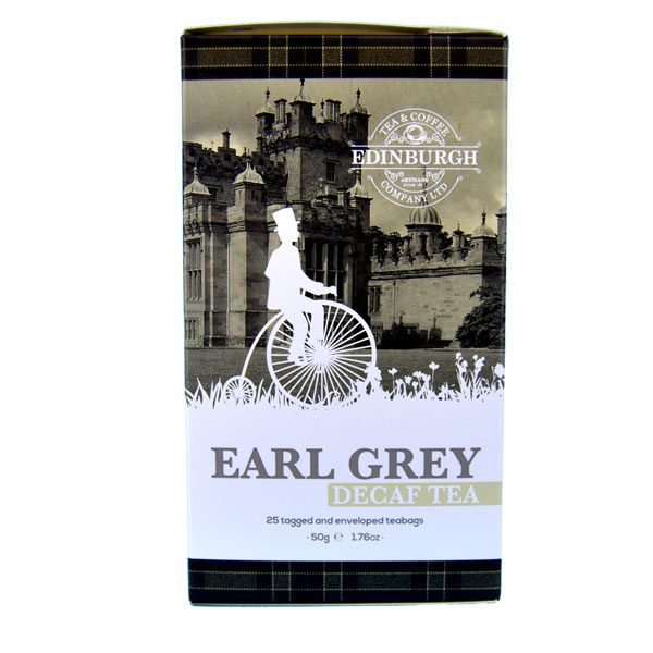 Decaffeinated Earl Grey tea bags - box of 25