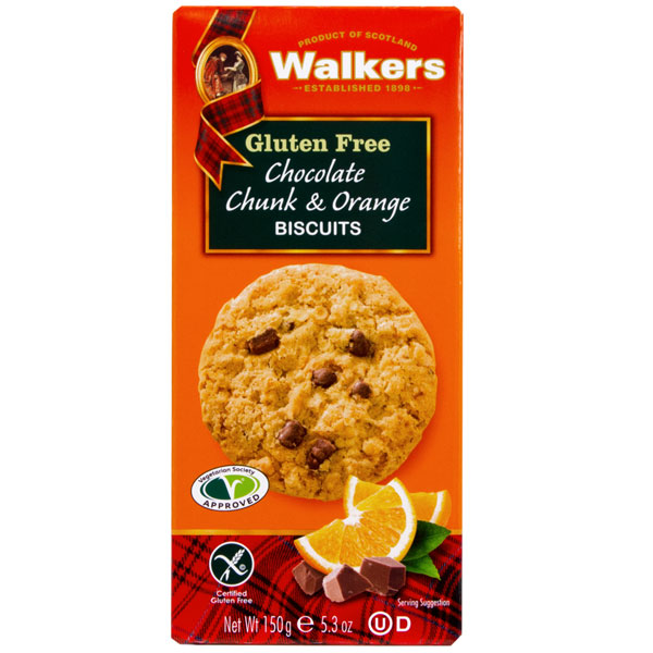 Gluten Free Chocolate Chunk & Orange Cookies from Walkers