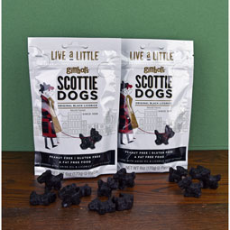 Black Licorice Scottie Dogs - two 6 oz. bags