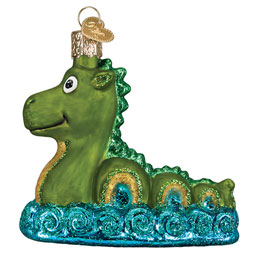 Loch Ness Monster Glass Ornament