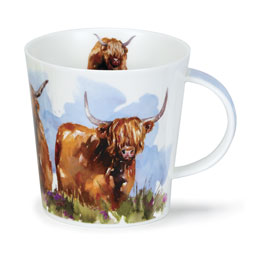 Highland Cows Watercolor Mug fron Dunoon