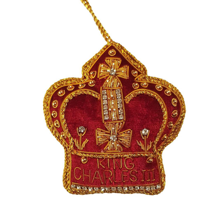 King Charles Coronation Crown Ornament