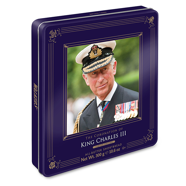 SOLD OUT King Charles Limited Edition Large Coronation Shortbread Tin 
