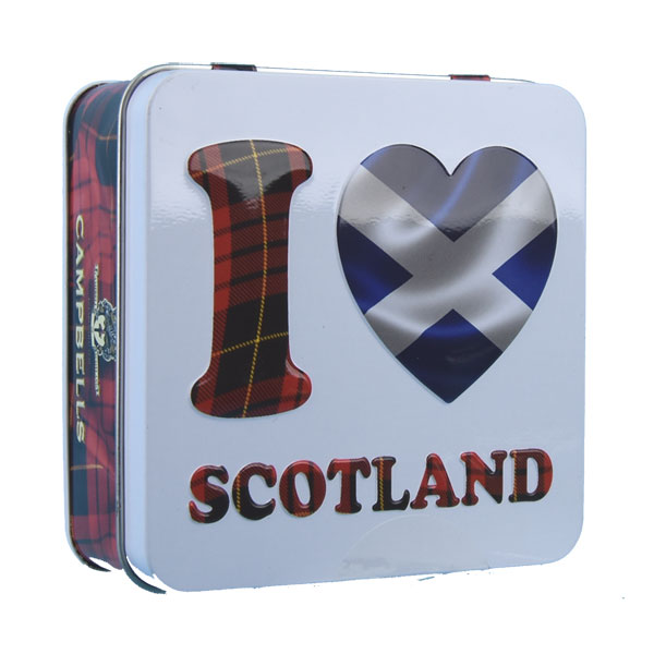I Love Scotland Shortbread Tin by Campbells