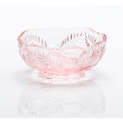 Inverted Thistle Pressed Glass Small Bowl 5.25