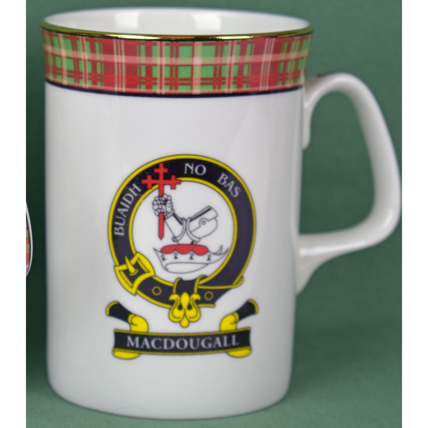MacDougall Clan Mug - 8 oz bone china