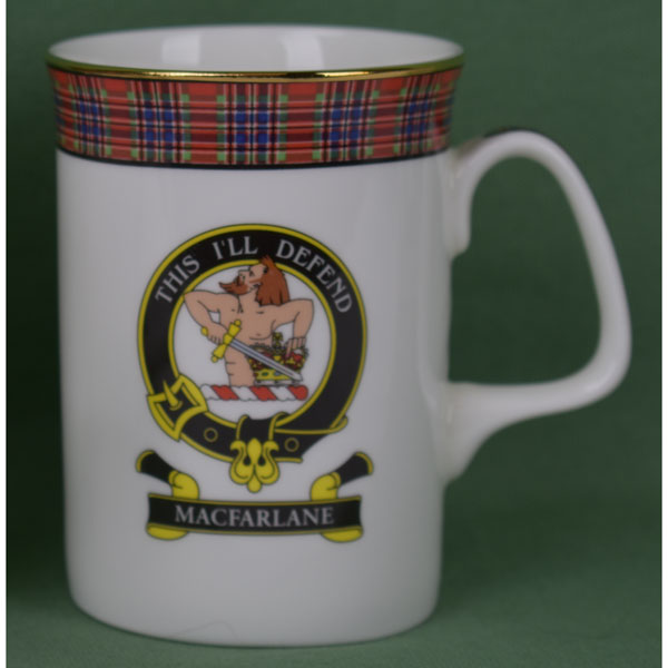 MacFarlane Clan Mug - 8 oz bone china