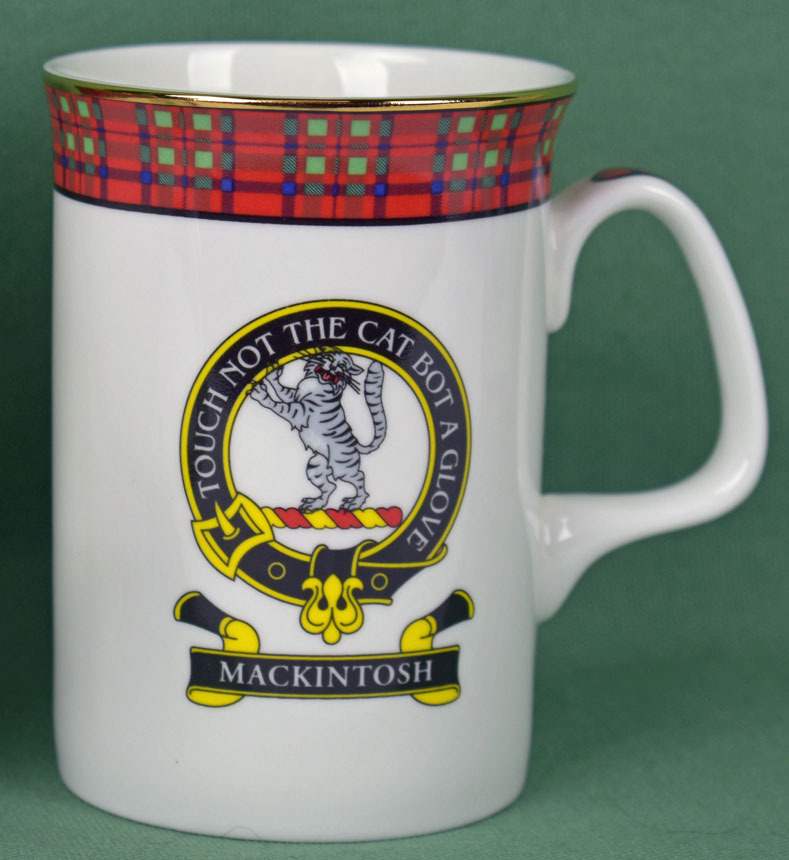 MacIntosh Clan Mug - 8 oz bone china