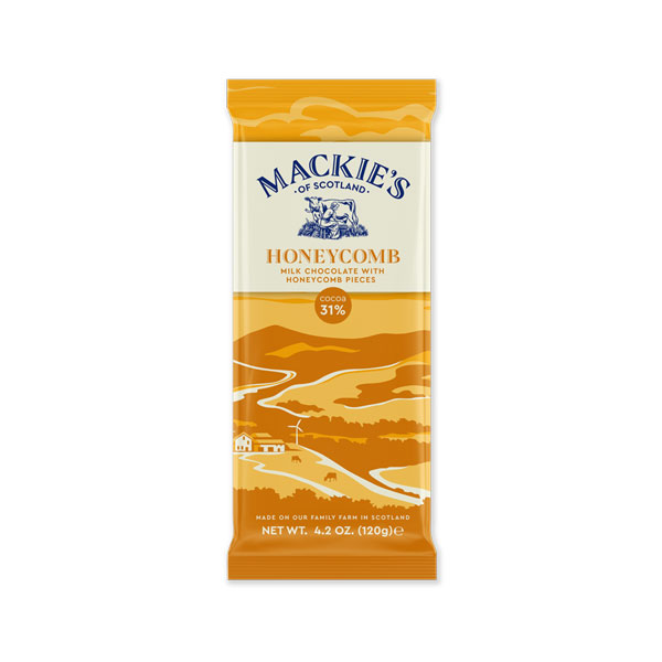 Mackie's Honeycomb Milk Chocolate bar 4.2 oz.