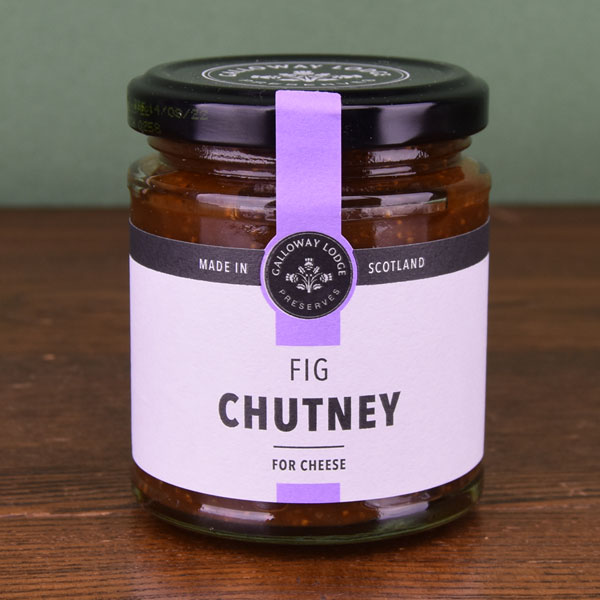 NEW Fig Chutney  8.1 oz round glass jar