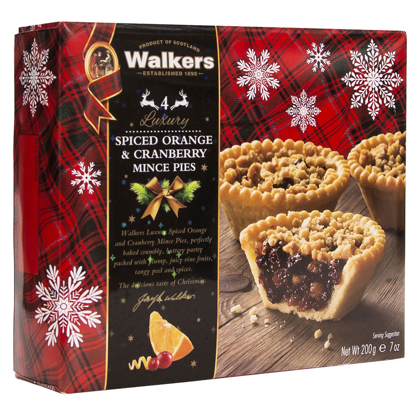 Spiced Orange & Cranberry Mince Pies - box of four