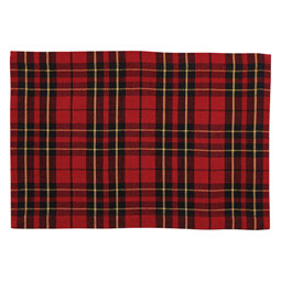 SALE Red Plaid Placemats Set of 5
