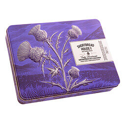 Shortbread Fingers in Purple Thistle Gift Tin 