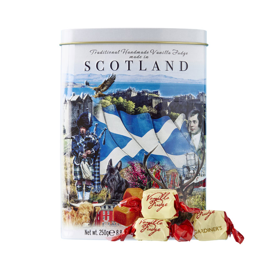 Iconic Scotland Vanilla Fudge Tin 8.8 oz.