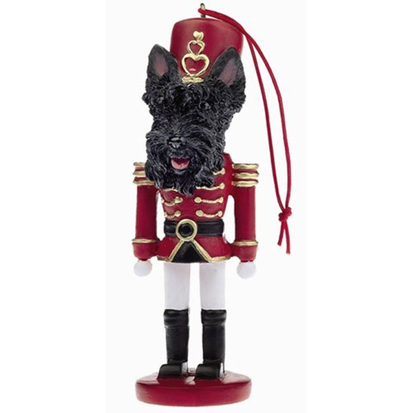 Scottie Nutcracker Ornament 5" tall