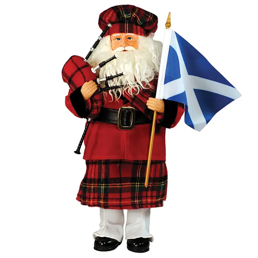 Scottish Santa - 15" tall