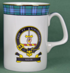 Shaw Clan Mug - 8 oz bone china