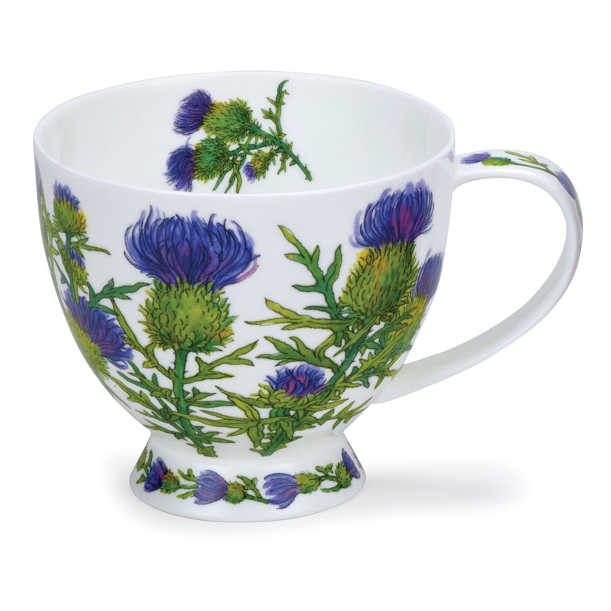Skye Thistle Mug from Dunoon Pottery