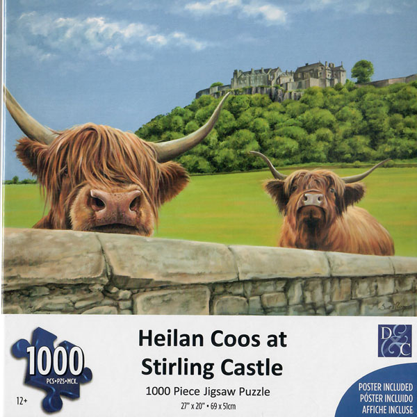 SALE Heilan Coos at Stirling Castle Puzzle - 1000 pieces