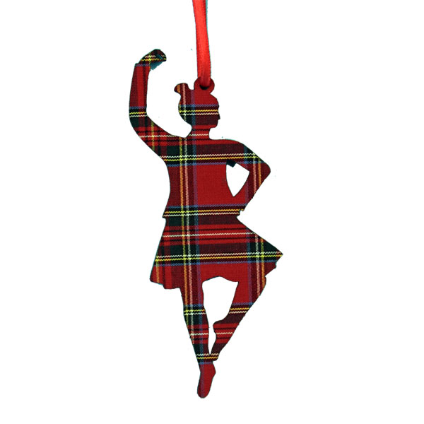 Tartan Highland Dancer Ornament