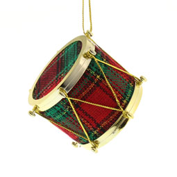 Tartan Drum - 3 inch in diameter