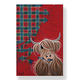 McMoo with Tartan Teatowel