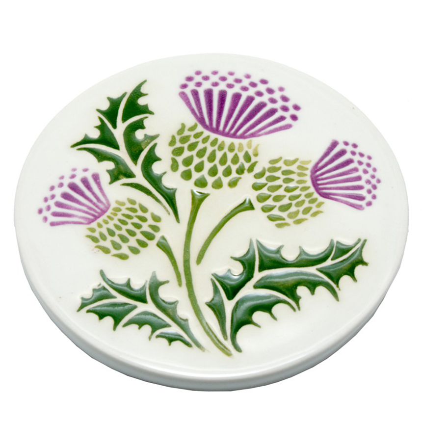 Wild Thistles Coasters 3.5inches square