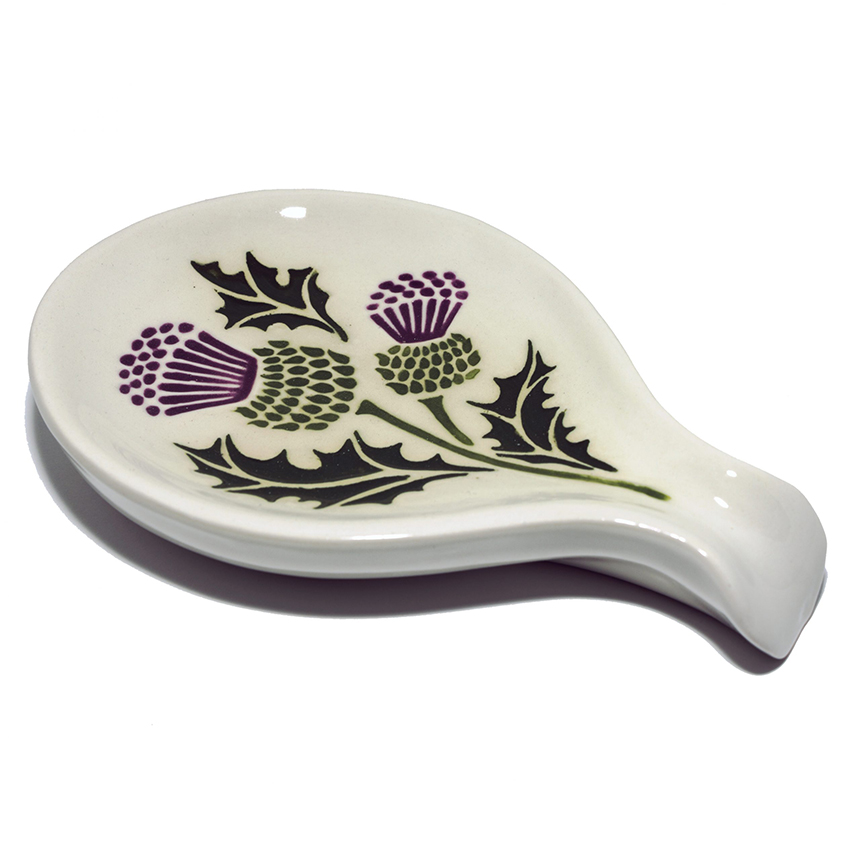 Ceramic Thistle Spoon Rest
