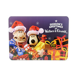 SALE Wallace & Gromit Merry Christmas Tin