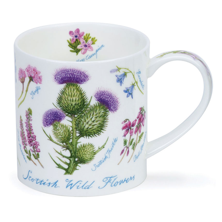 Scottish Wildflowers Mug from Dunoon Pottery