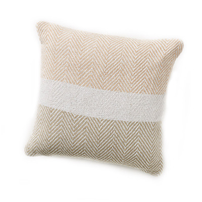 Rethread Pillow - Natural Stripe