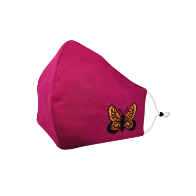 Fuchsia Flutter Butterfly Mask