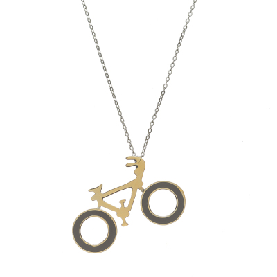 Mexican Silver Bike Necklace